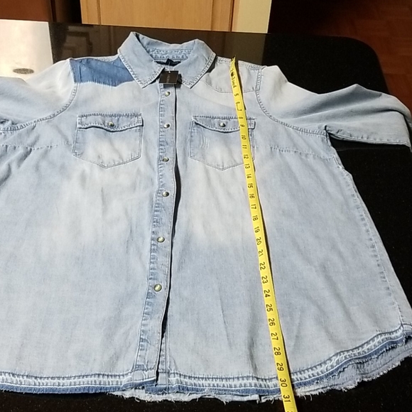 Lane Bryant Jean Shirt - Picture 8 of 11